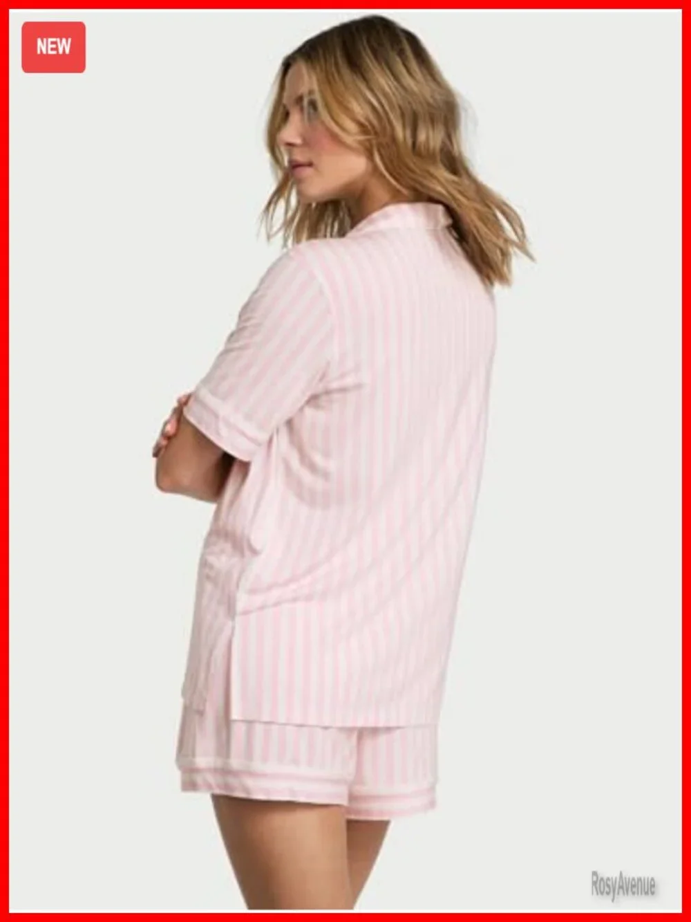 Modal Pajama Set, Short Sleeve Button Down Shirt and Shorts, Sleepwear Women